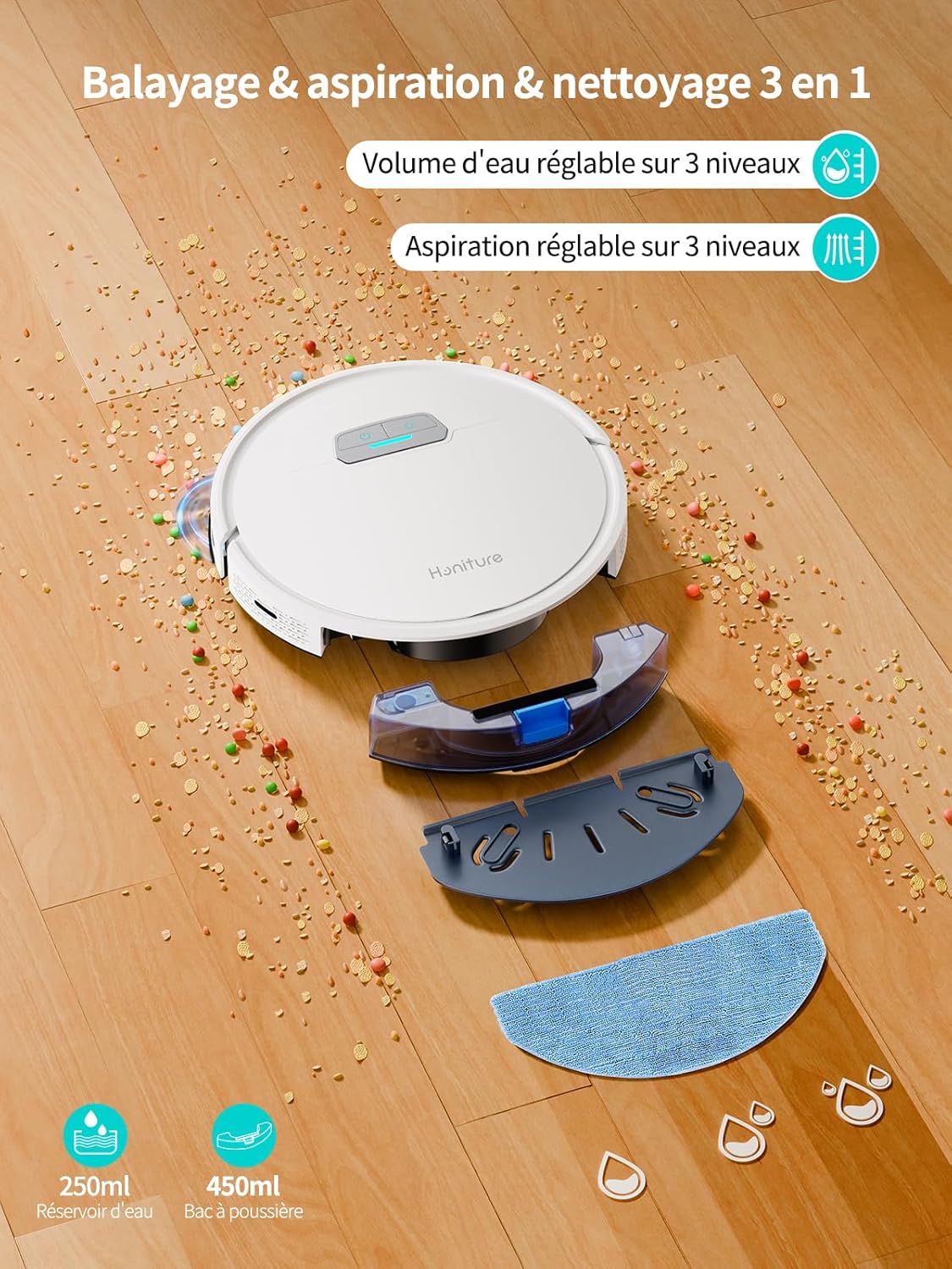 Aspirateur robot Honiture G20